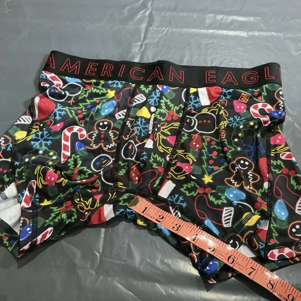 American Eagle Flex Men's M Boxer Briefs Christmas Holiday Gingerbread NWOT